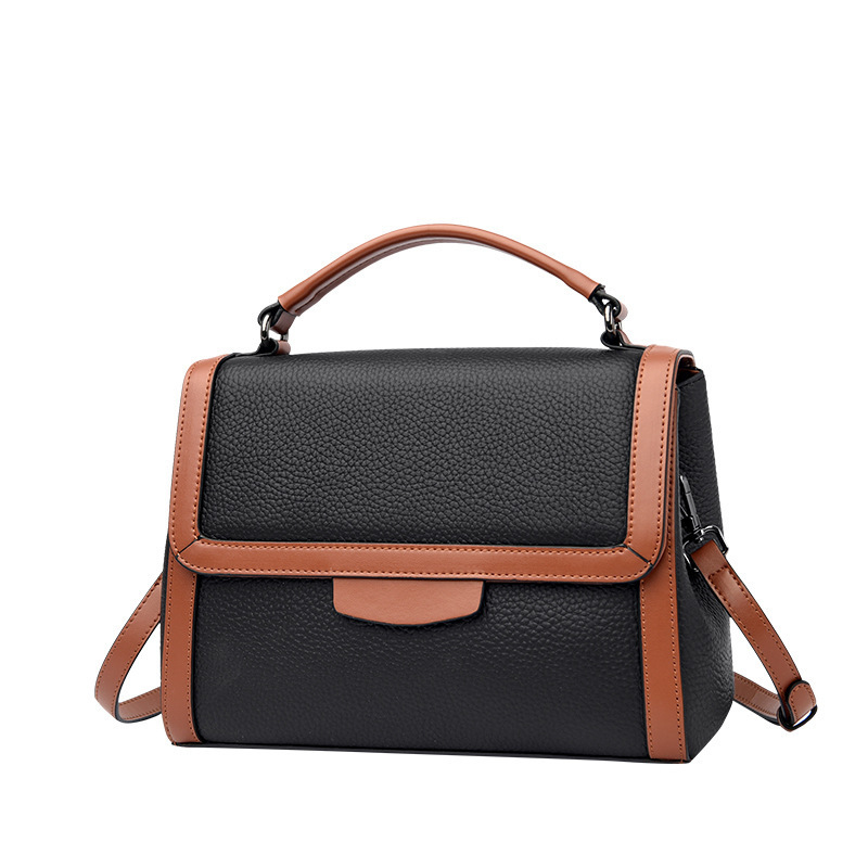 Fashionable Stylish Soft Leather Textured Handbag - Image 8