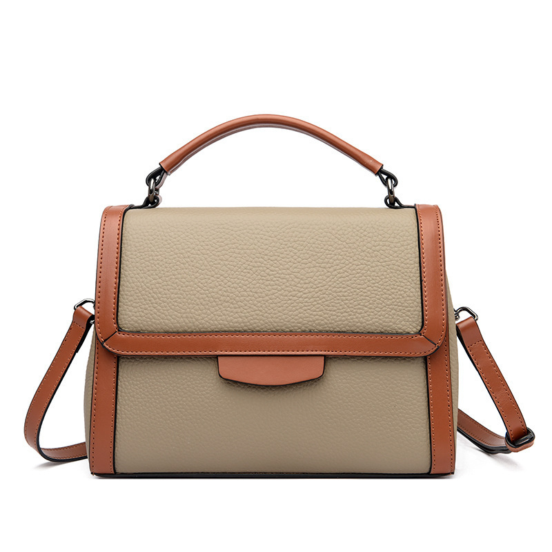 Fashionable Stylish Soft Leather Textured Handbag - Image 9