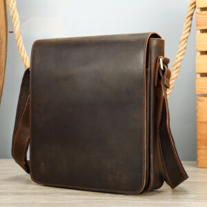 Men's Premium Leather Crossbody Bag, Sophisticated And Casual Single-shoulder Design